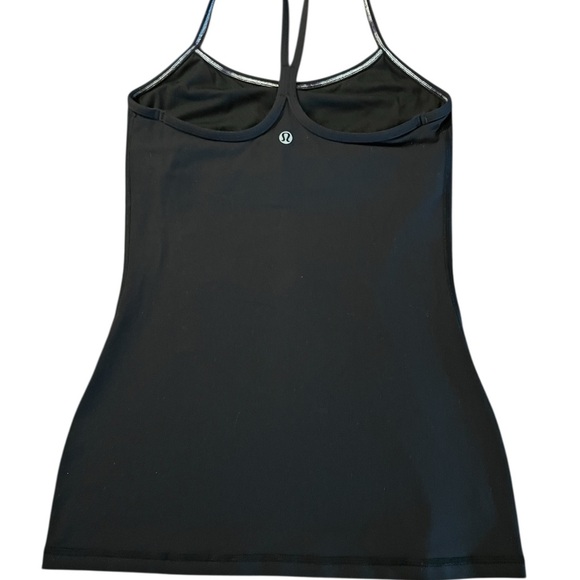 lululemon athletica Women’s Black Athletic Y Tank Top Size 4 - Picture 2 of 8